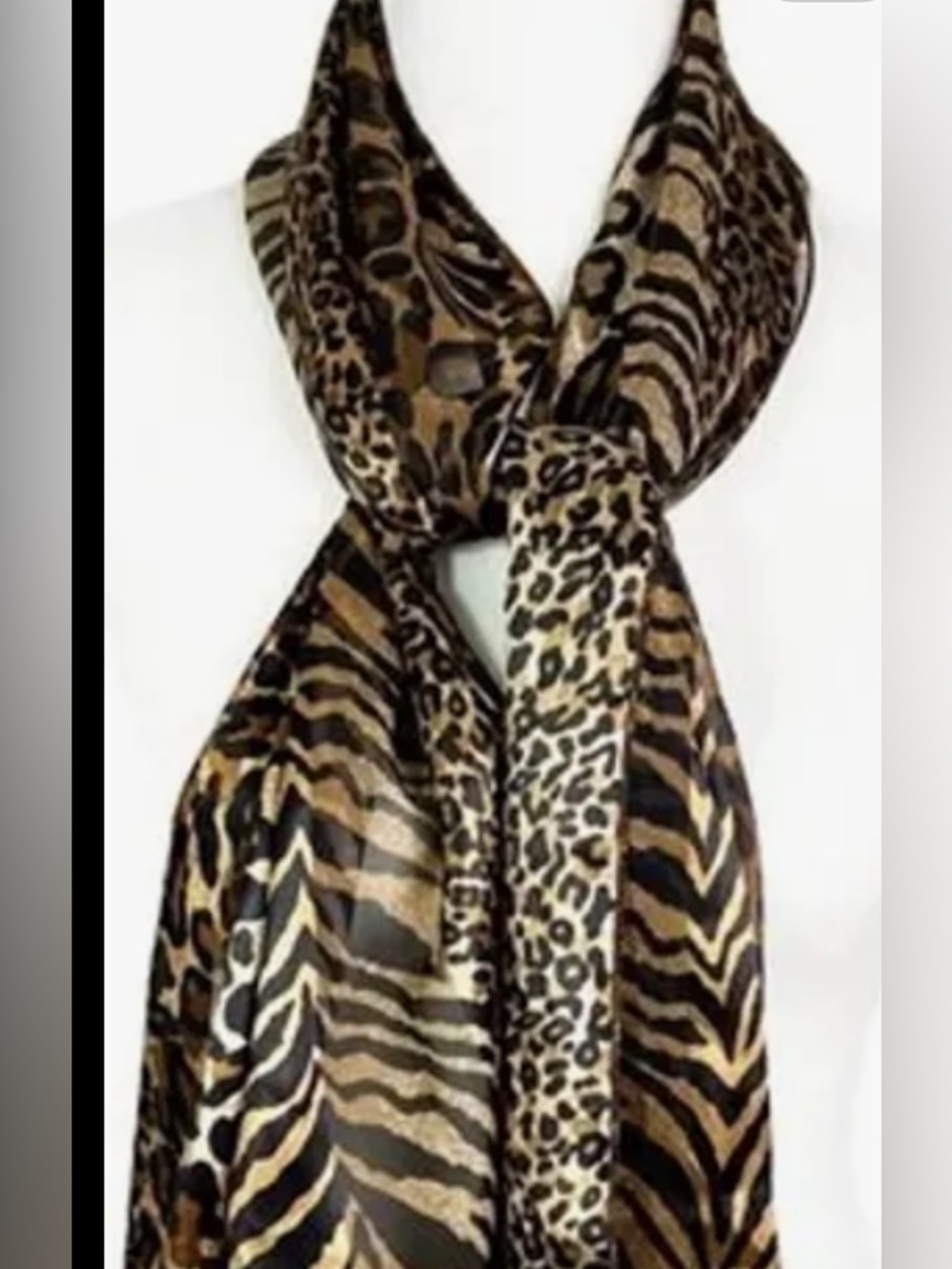 New Leopard & Zebra Print Amazing Women's Silk Scarf